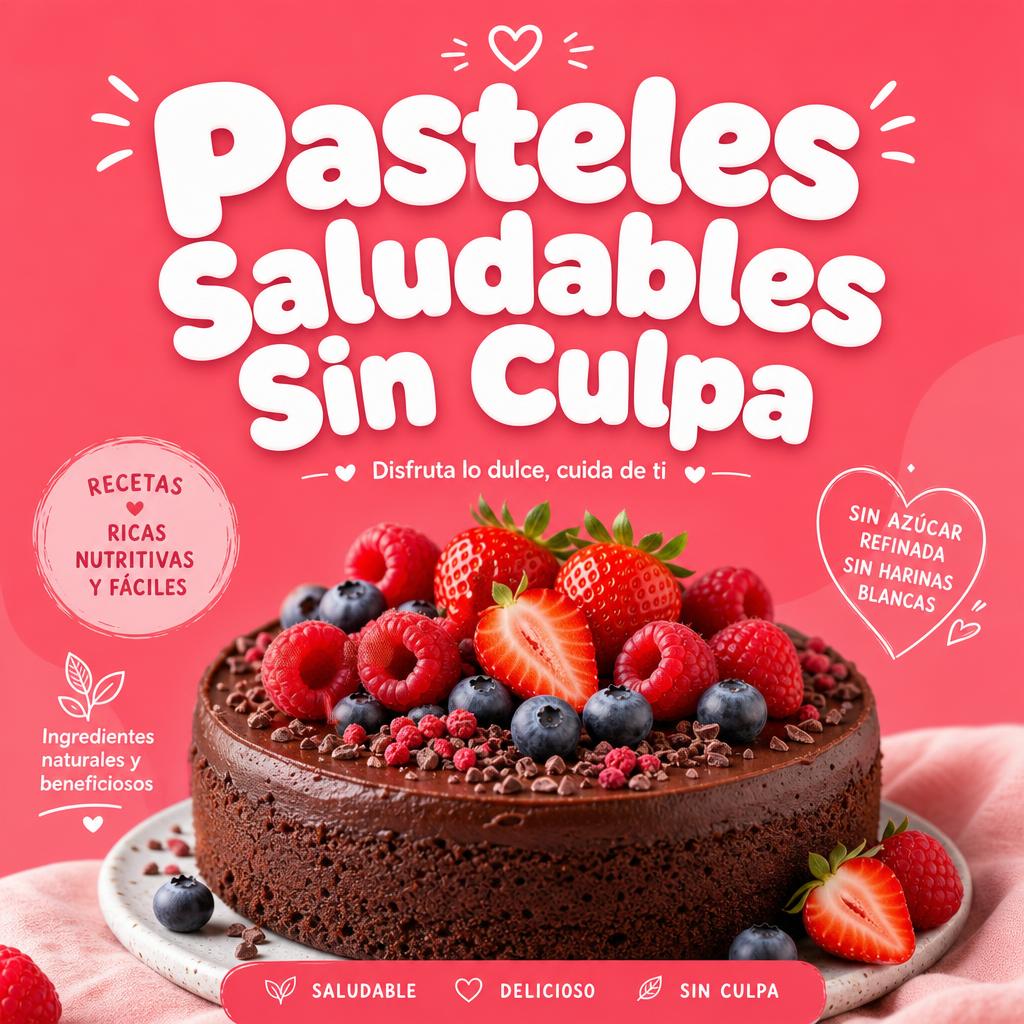 Portada del bono Pasteles Saludables Sin Culpa