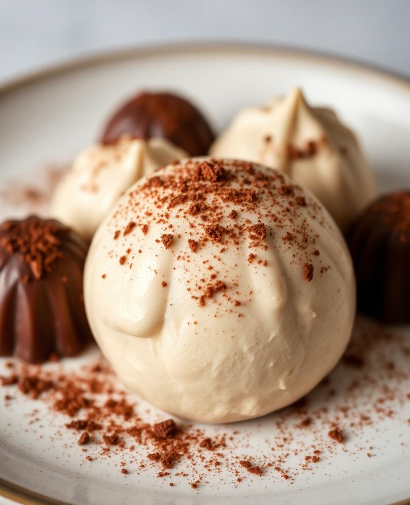 Trufas de chocolate amargo sin azúcar